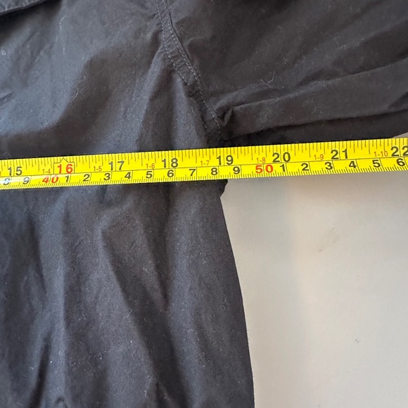 Banana Republic Black Cotton Poplin Snap Front Jumpsuit | Size Large - Picture 5 of 5